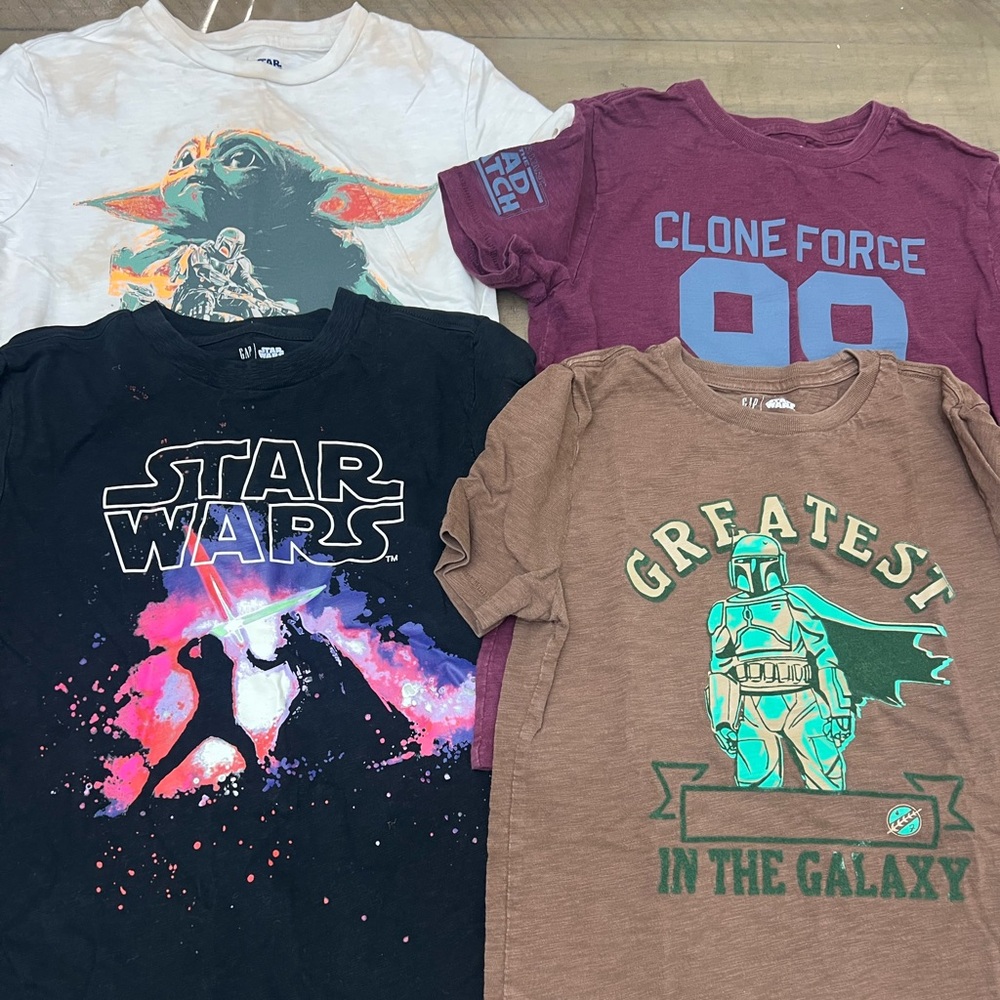 Boys gap Star Wars Short Sleeve T shirt lot